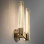 Vallon Etched Glass Double Wall Sconce
