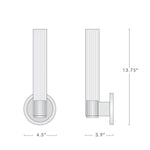 Vallon Etched Glass Wall Sconce