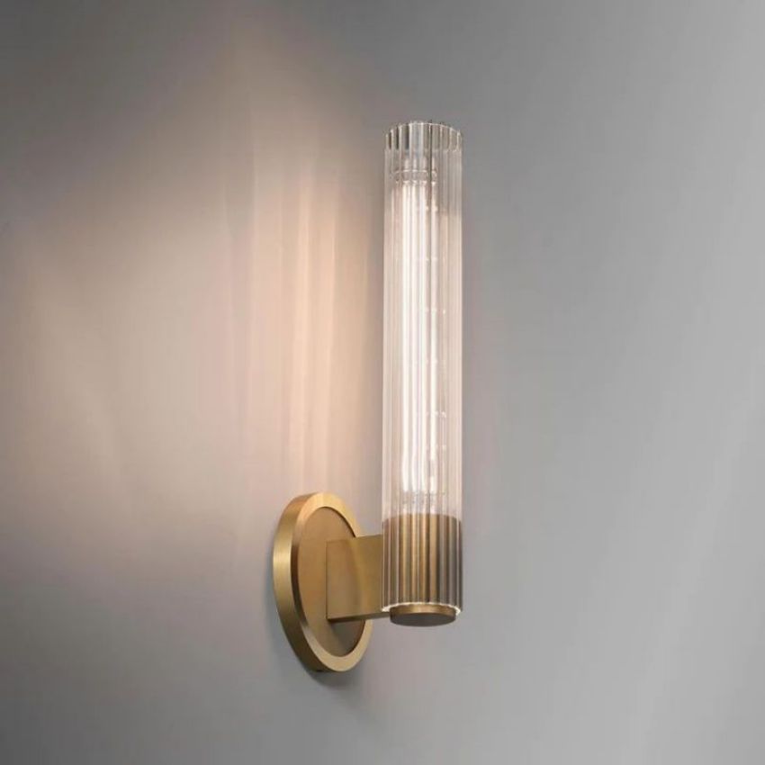 Vallon Etched Glass Wall Sconce