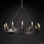 Camino Vintage Industrial Round Chandelier 26"