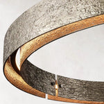 Vouvray Etched Metal Round Chandelier 36"