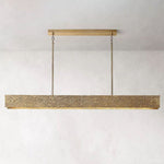 Vouvray Etched Metal Linear Chandelier 72"