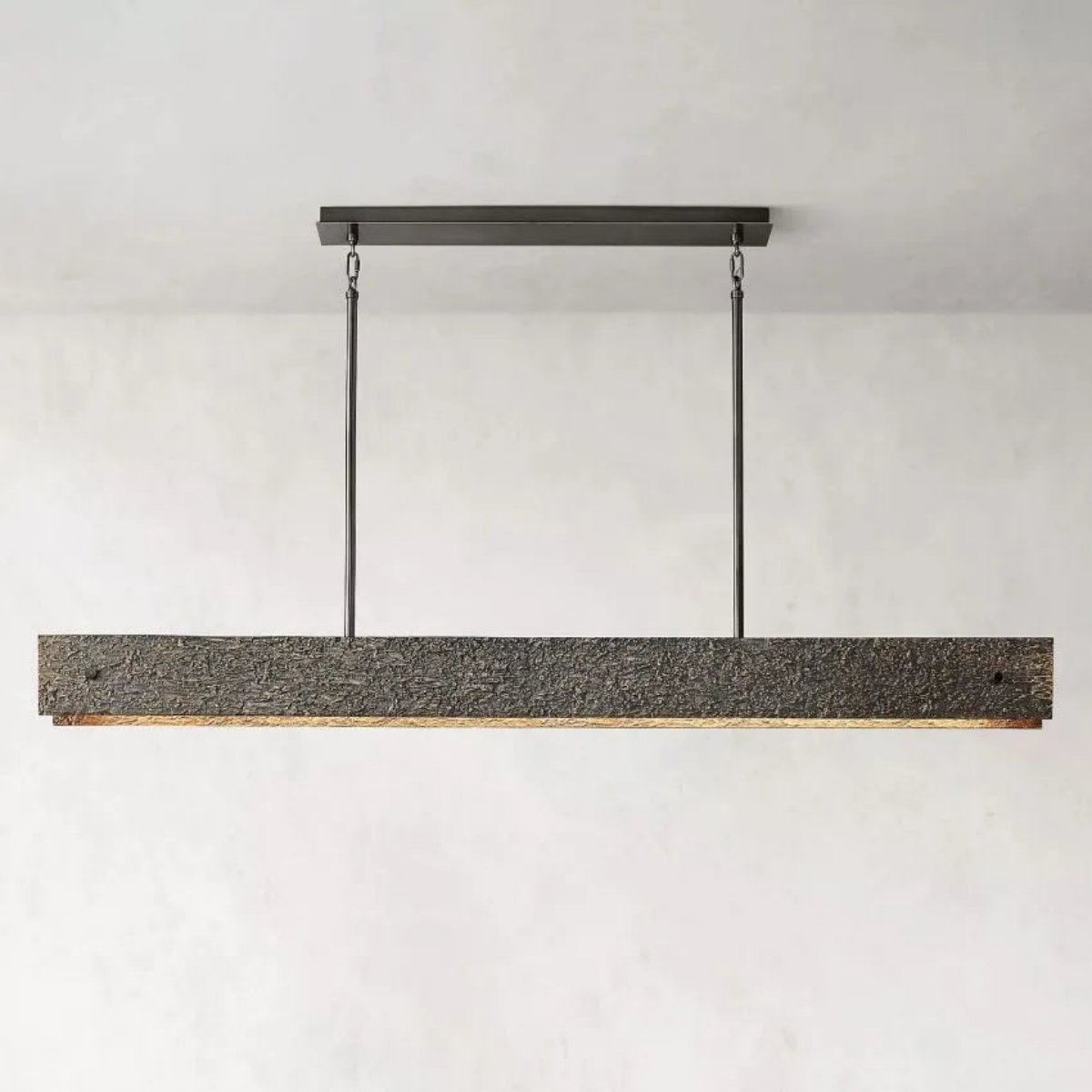Vouvray Etched Metal Linear Chandelier 72"