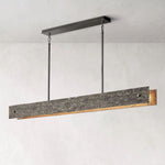 Vouvray Etched Metal Linear Chandelier 54"