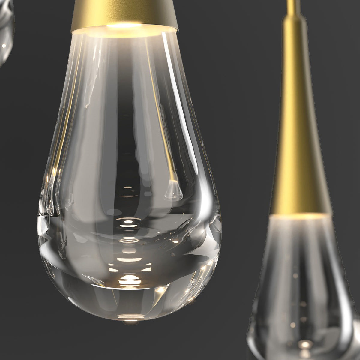 Water Drop Liquid Rectangle Chandelier