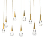 Water Drop Liquid Rectangle Chandelier