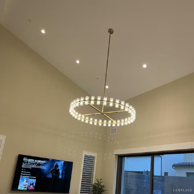 Arcachon Gear Crystal Round Chandelier 48"
