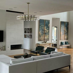 Arcachon Gear Crystal Round Chandelier 48"