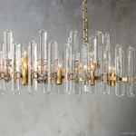 Monclair Radiant Crystal Linear Chandelier 72"