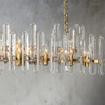 Monclair Radiant Crystal Linear Chandelier 72"