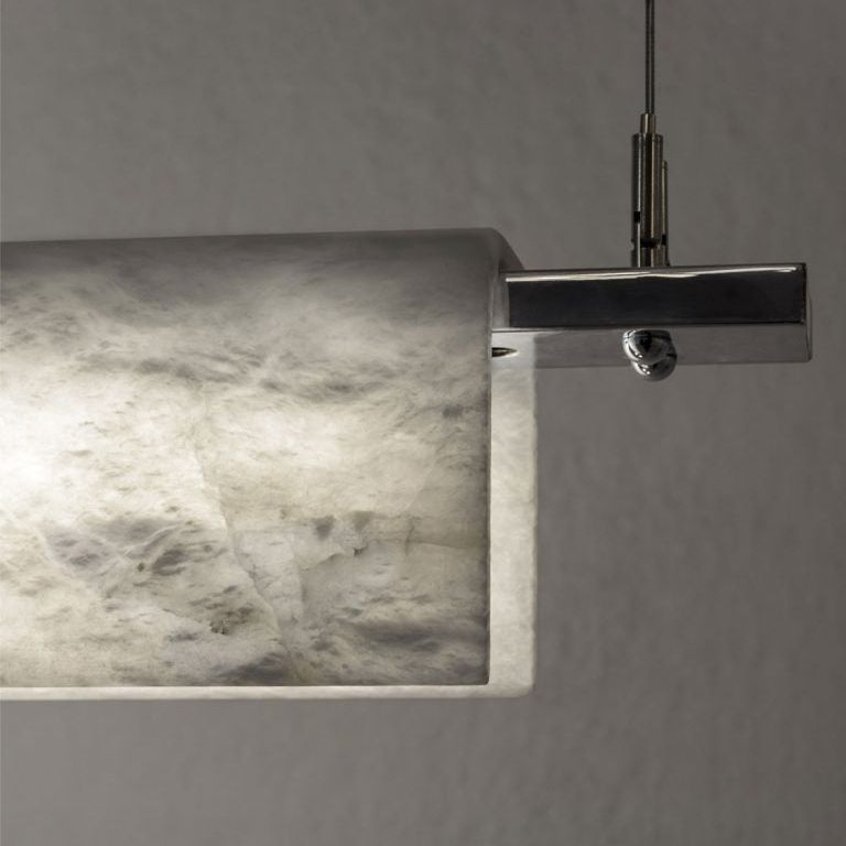 Alabaster Studio Folded Linear Chandelier