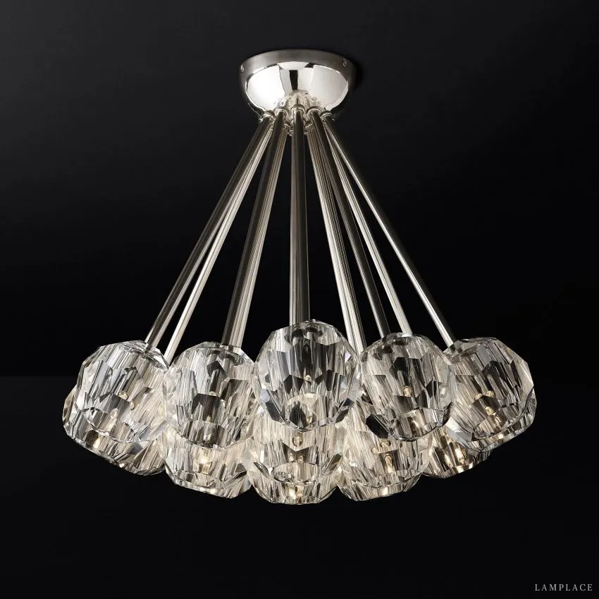 Boule De Radiant Crystal Flush Mount 24"
