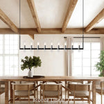 Ravelle Clear GlassLinear Chandelier 73"