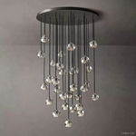 Boule De Radiant Crystal Cluster Chandelier 40"