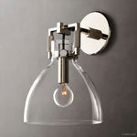 Machinist Glass Cloche Wall Sconce