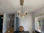 Arcachon Gear Crystal Rectangular Chandelier 54"