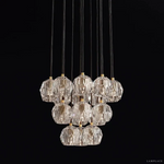 Boule De Radiant Crystal Cluster Chandelier 19"