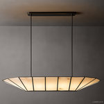 Lucette Alabaster Vein Linear Chandelier 52"