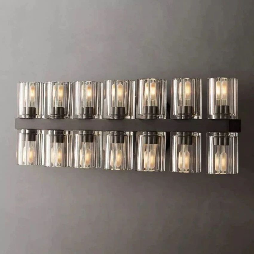 Arcachon Gear Crystal 14-Light Wall Sconce