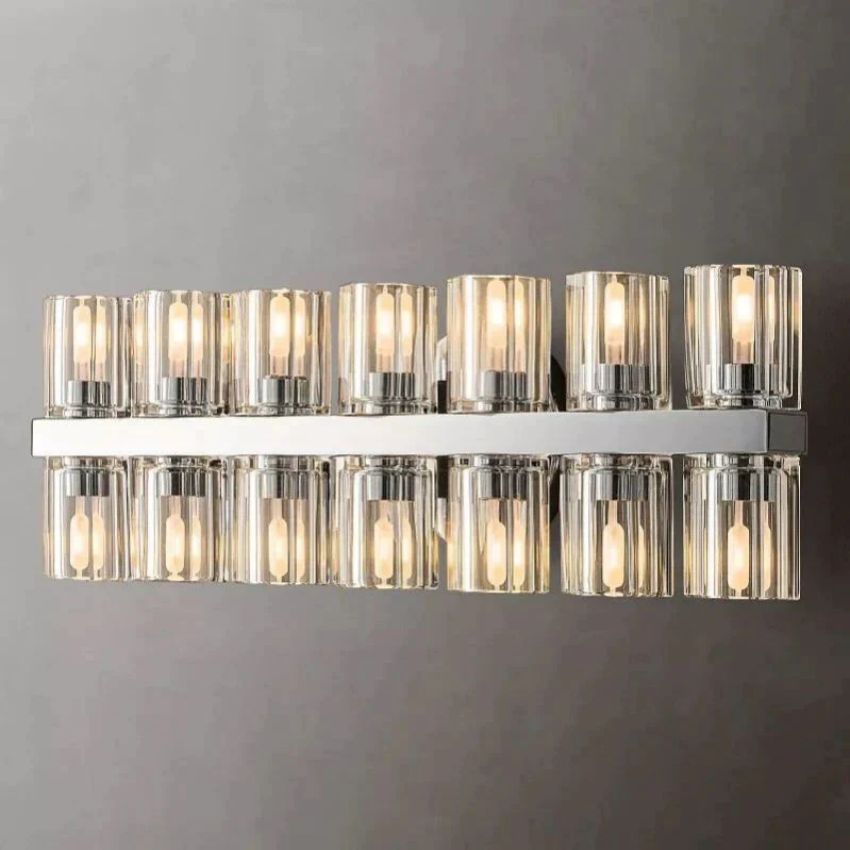 Arcachon Gear Crystal 14-Light Wall Sconce