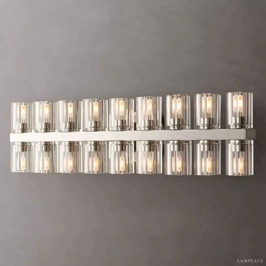 Arcachon Gear Crystal 18-Light Wall Sconce