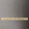 Arcachon Gear Crystal Rectangular Chandelier 72"