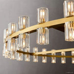 Arcachon Gear Crystal Round Chandelier 60"