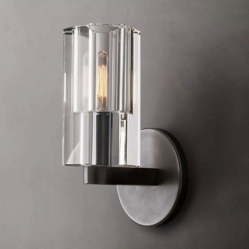 Arcachon Gear Crystal Wall Sconce