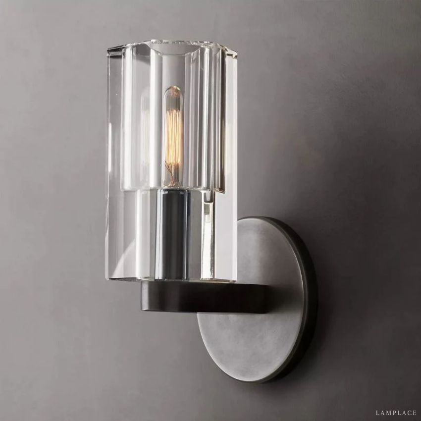 Arcachon Gear Crystal Wall Sconce