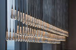 Soltaire Raindrop Glass Linear Chandelier
