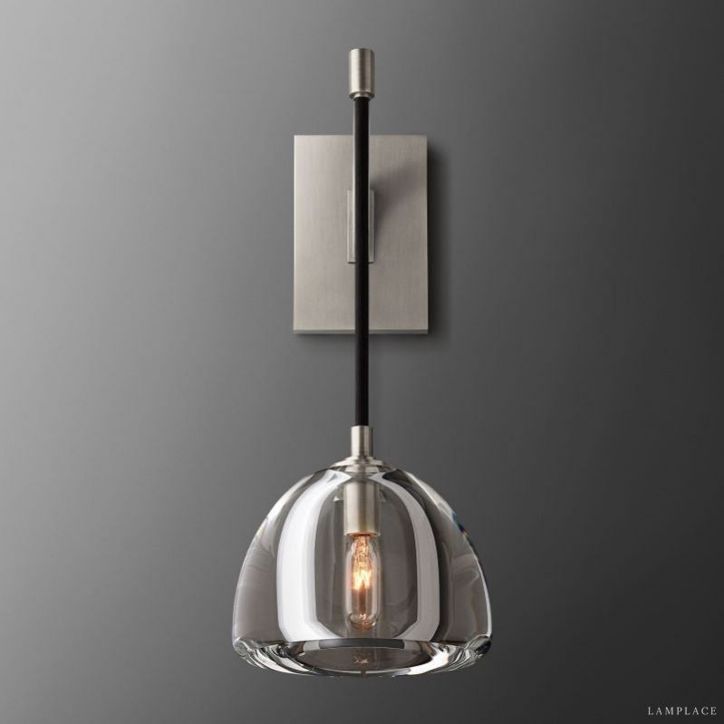 Hemisphere Delicate Crystal Wall Sconce