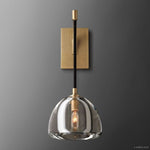 Hemisphere Delicate Crystal Wall Sconce