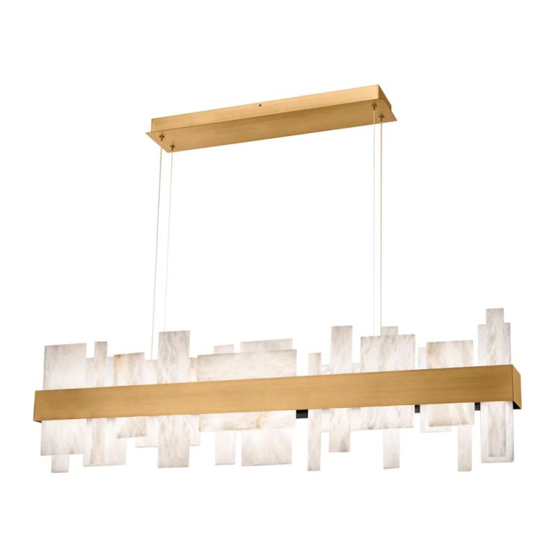 Alabaster Acropolis LED Linear Chandelier