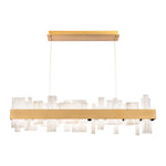 Alabaster Acropolis LED Linear Chandelier