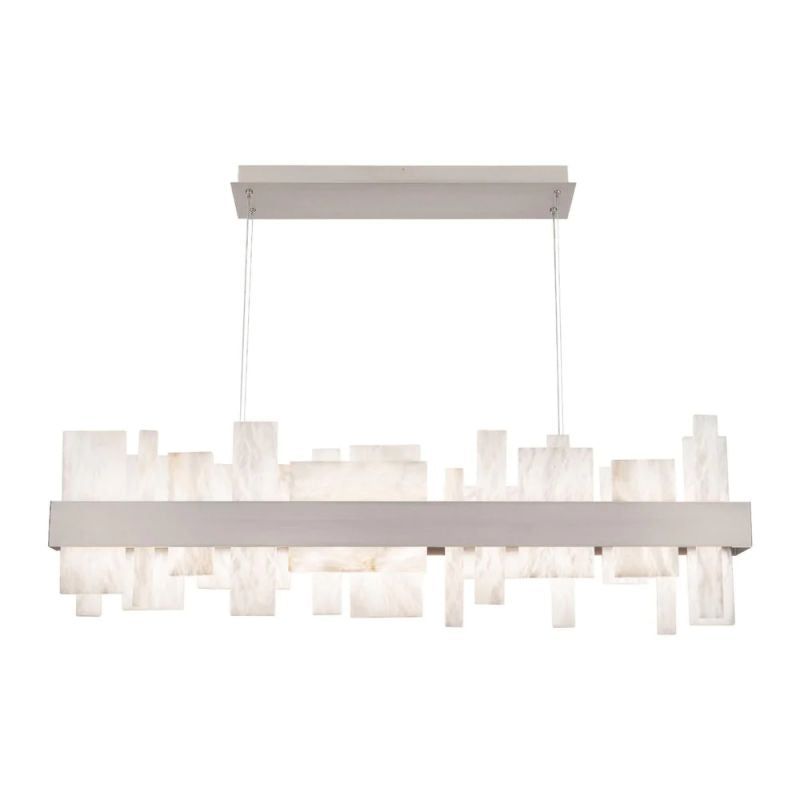 Alabaster Acropolis LED Linear Chandelier