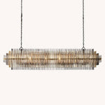 Emile Gradient Spire Rectangular Chandelier 54"