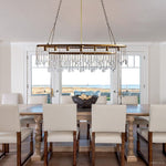 Aubrey Crystal Ball Oval Chandelier