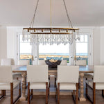 Aubrey Crystal Ball Oval Chandelier