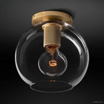 Utilitaire Globe Shade Flush Mount