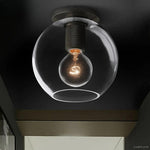 Utilitaire Globe Shade Flush Mount