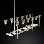 Torche Sculpted Glow Rectangular Chandelier 54"