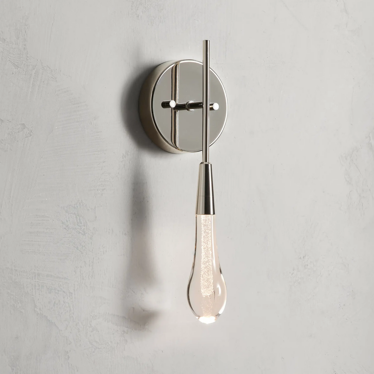 Soltaire Raindrop Glass Wall Sconce