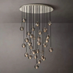 Boule De Radiant Crystal Cluster Chandelier 40"