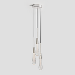 Soltaire Raindrop Crystal Cluster Pendant Light