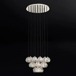 Boule De Radiant Crystal Cluster Chandelier 24"