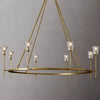 Torche Sculpted Glow Round Chandelier 58"