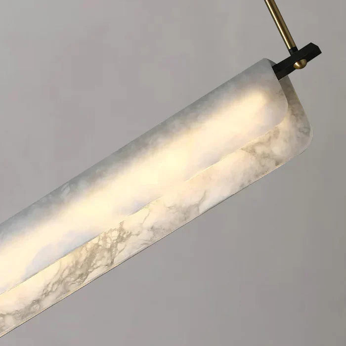 Alabaster Studio Folded Linear Chandelier
