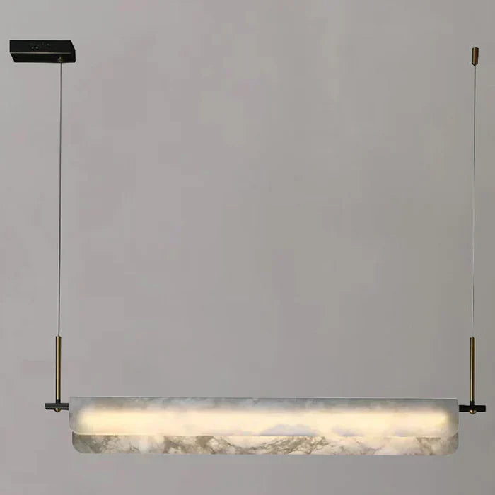 Alabaster Studio Folded Linear Chandelier