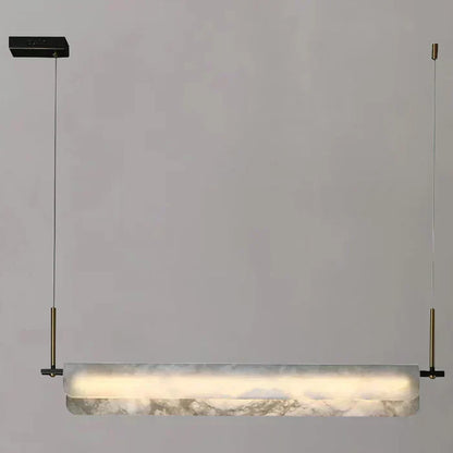 Alabaster Studio Folded Linear Chandelier