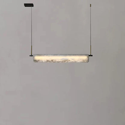 Alabaster Studio Folded Linear Chandelier